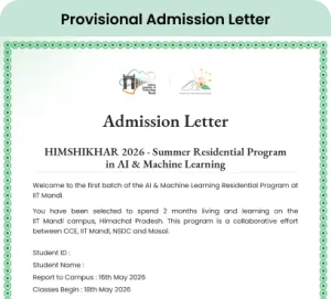  Admission Letter